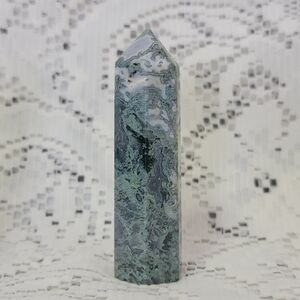 Moss / Aquatic Agate 3.5" Tower